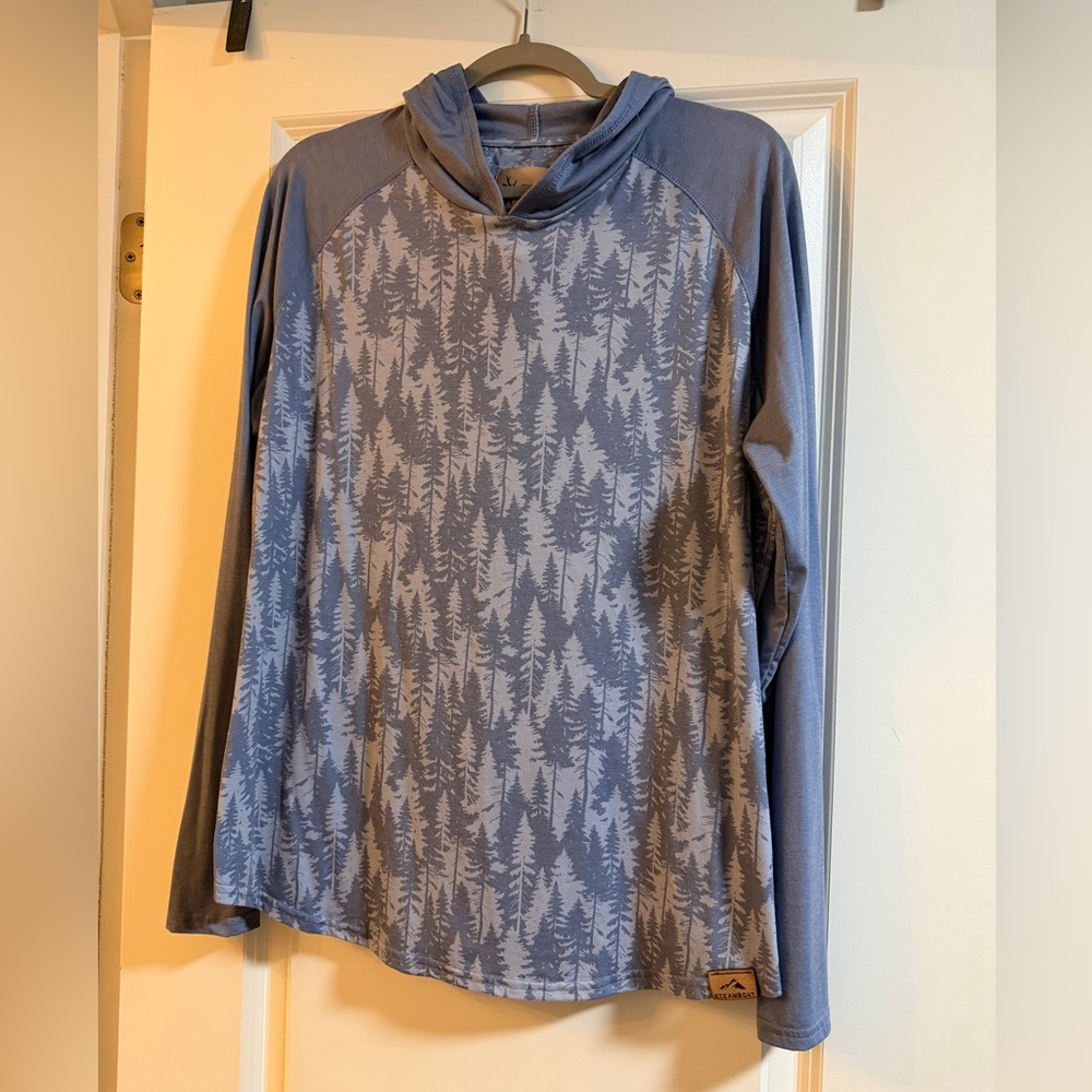 Blue Steamboat Springs - Soft, Performance Hoodie